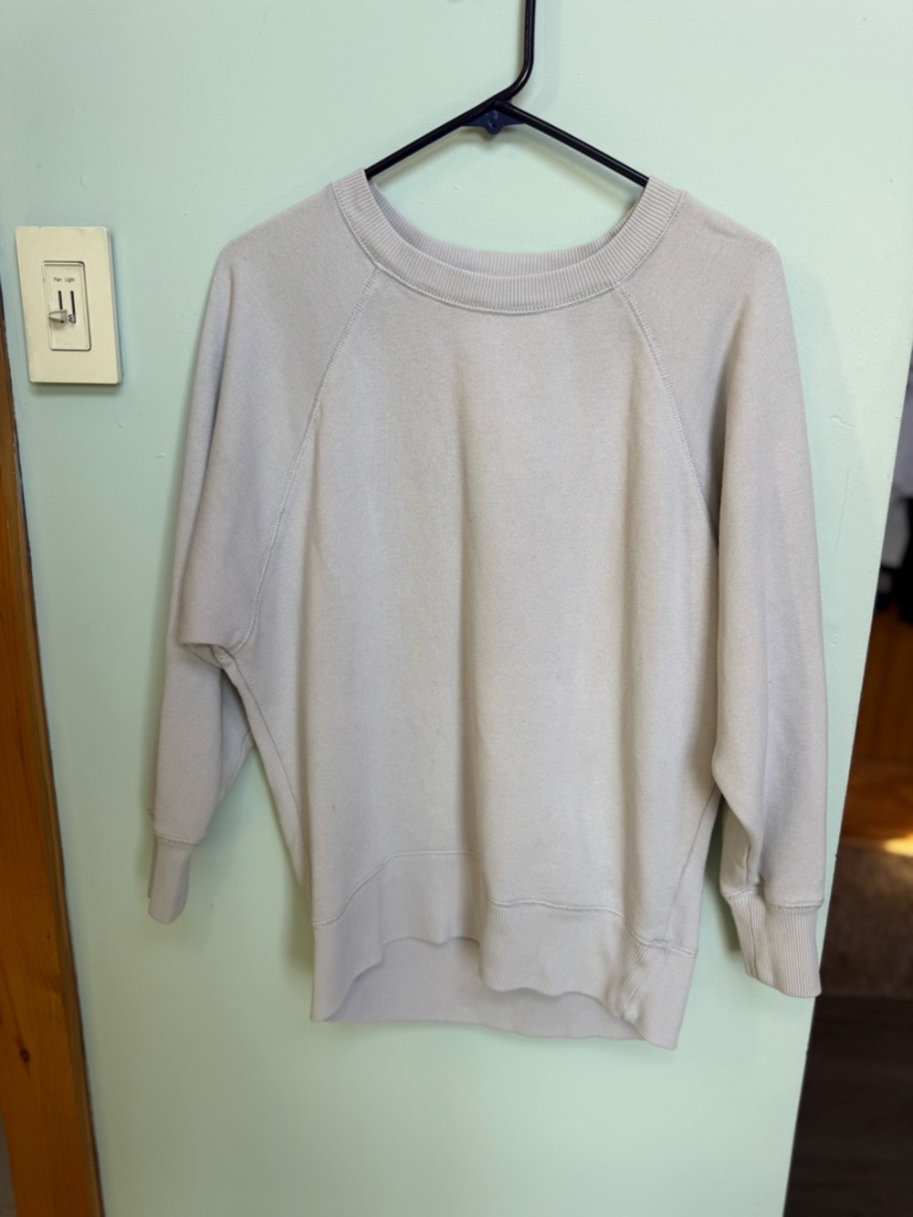 aerie Lightweight Crewneck Sweatshirt - Light Taupe
